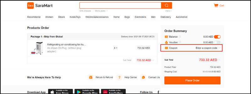 saramart-coupon-code